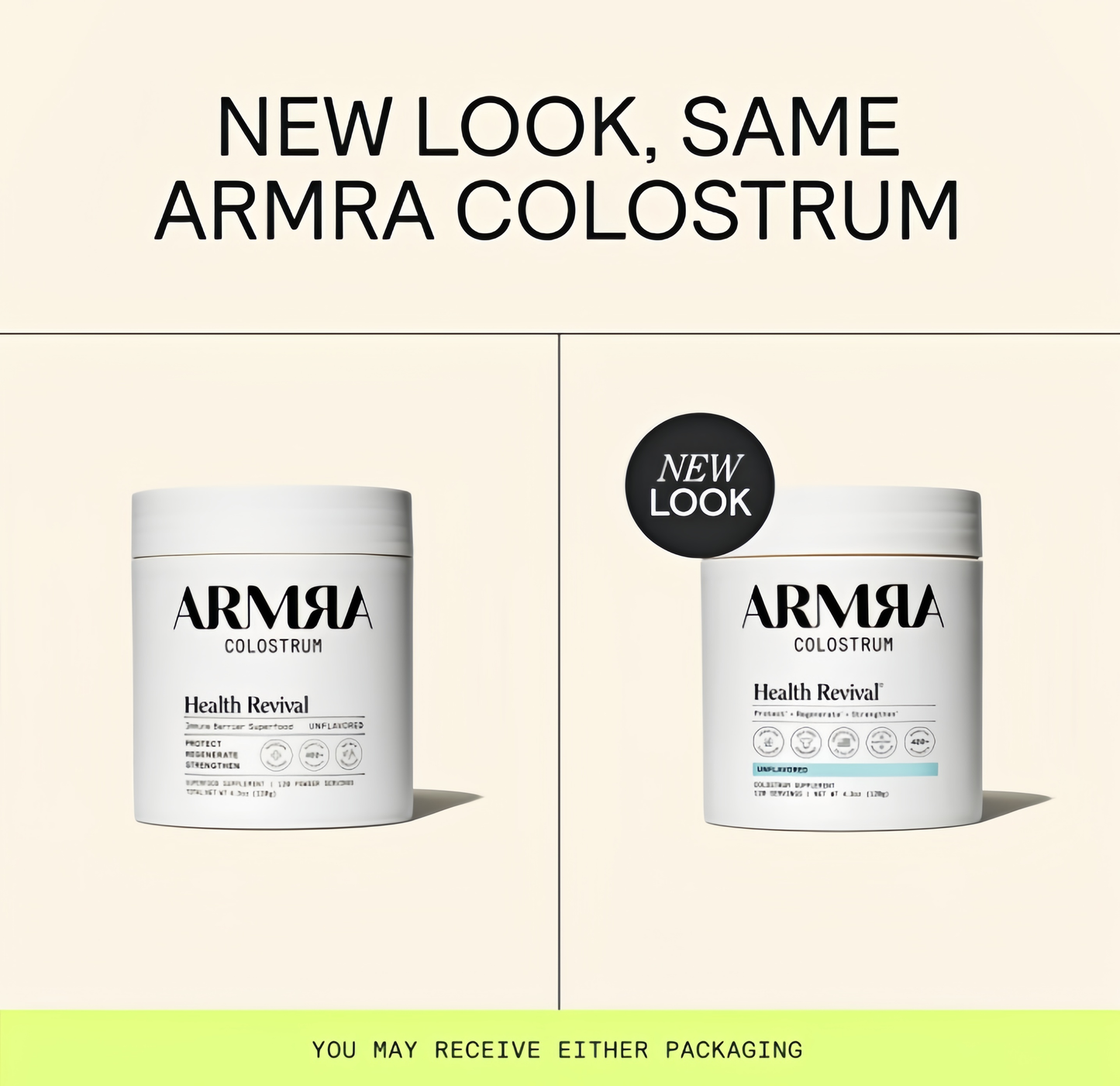 ARMRA Colostrum™ Powder | Unflavored | Gut Health & Bloating | Skin & Hair | Immunity | Keto, Gluten & Fat-Free | 120 Servings